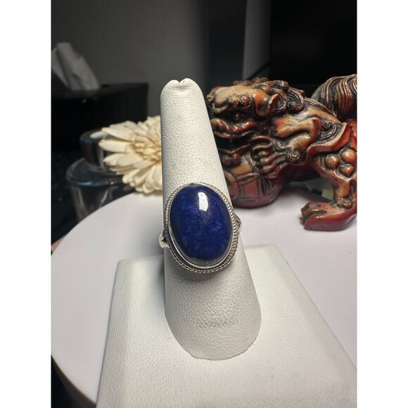 VTG Sterling Blue Lapis Ring